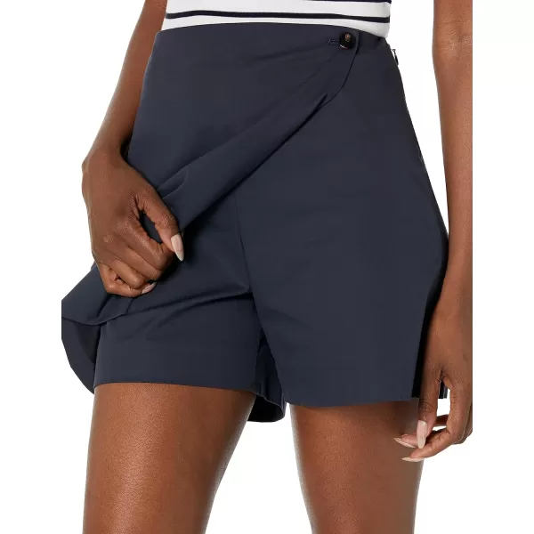 Theory Womens Button Mini SkortNocturne Navy