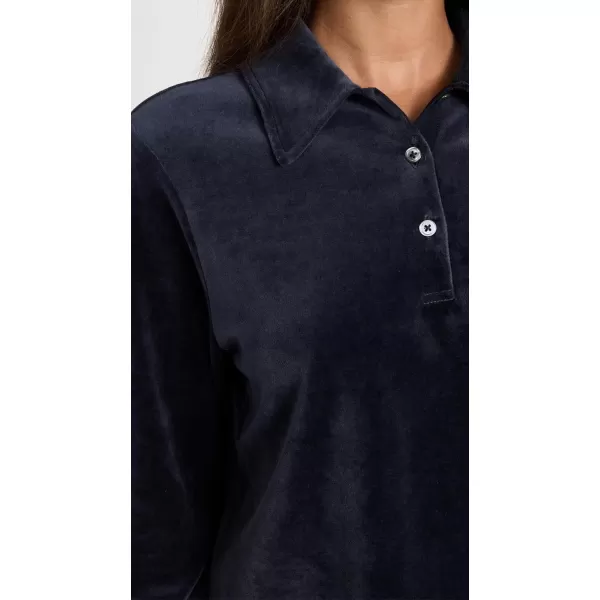 Theory Womens Cropped Polo ShirtNocturne Navy