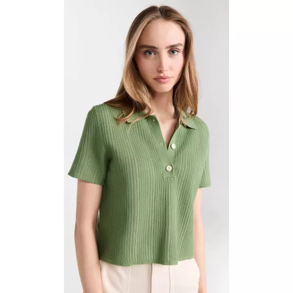 Theory Womens Cropped PoloLeaf