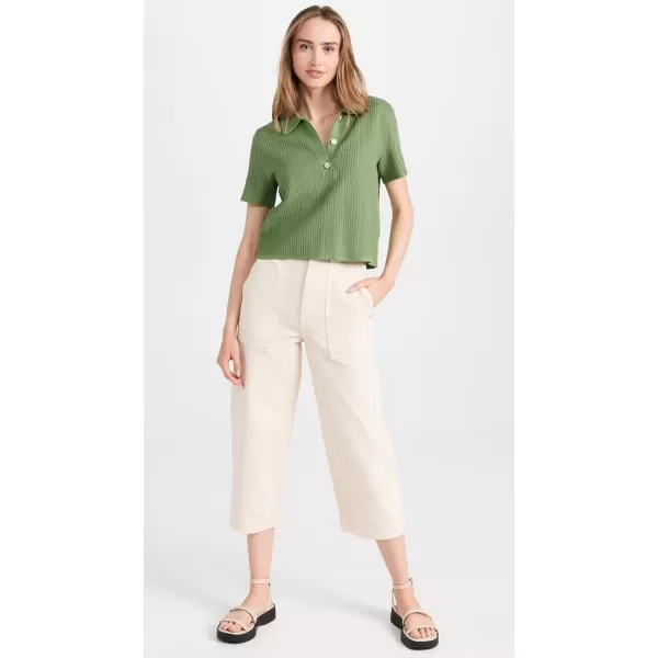 Theory Womens Cropped PoloLeaf