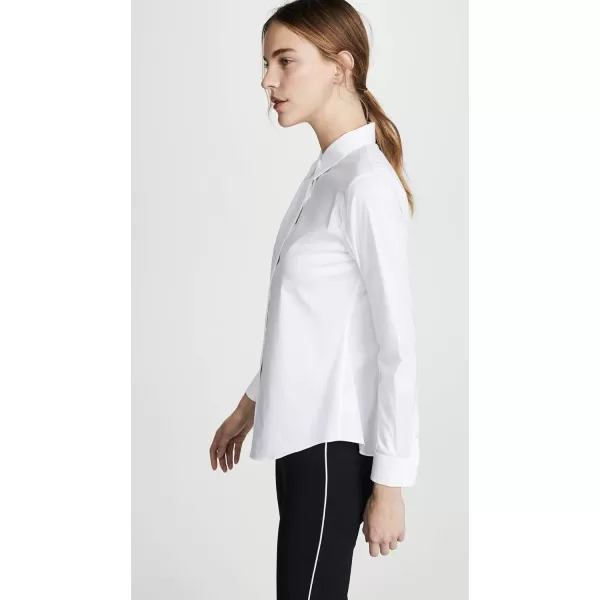 Theory Womens Luxe Tenia Button Down BlouseWhite