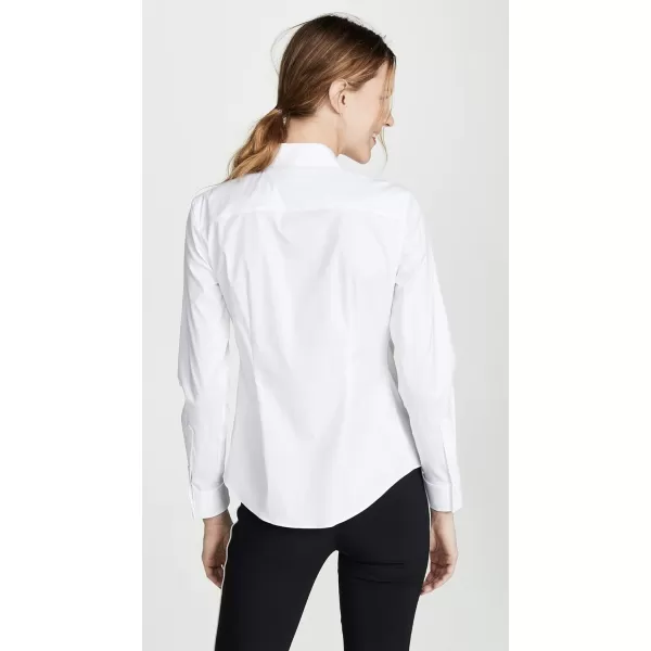 Theory Womens Luxe Tenia Button Down BlouseWhite