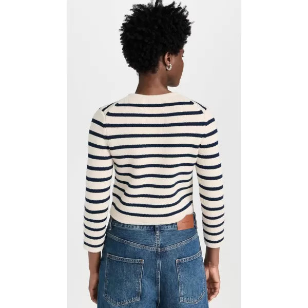 Theory Womens Stripe CardiganCreamBright Navy