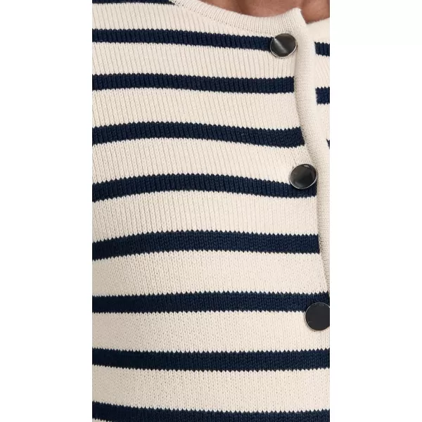 Theory Womens Stripe CardiganCreamBright Navy