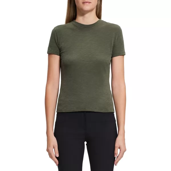 Theory Womens Tiny Tee 2Dark Olive