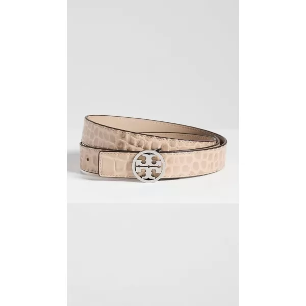 Tory Burch Womens 1 Croc Miller BeltTerreSilver