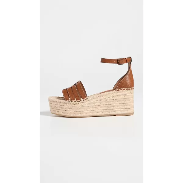 Tory Burch Womens INES Cage Wedge Espadrilles 80mmBourbon