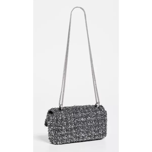 Tory Burch Womens Kira Tweed Mini Flap BagBlack Multi