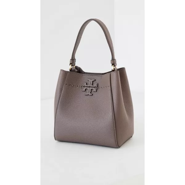 Tory Burch Womens McGraw Small Bucket BagSilver Maple