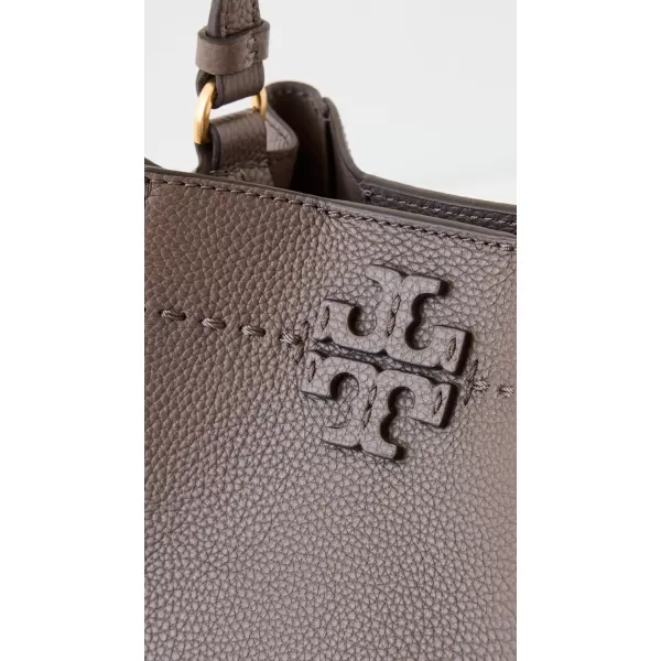 Tory Burch Womens McGraw Small Bucket BagSilver Maple