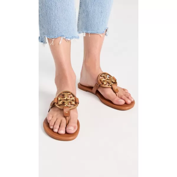 Tory Burch Womens Miller Soft SandalsBourbon MieleGold