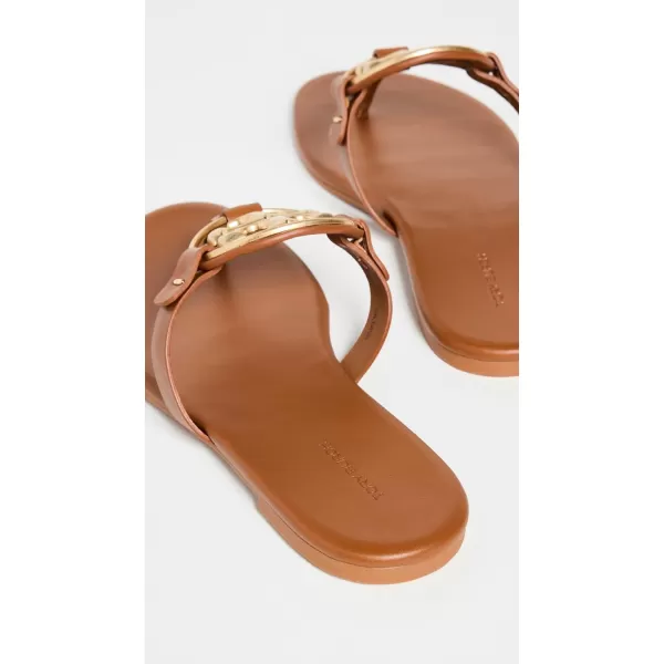 Tory Burch Womens Miller Soft SandalsBourbon MieleGold