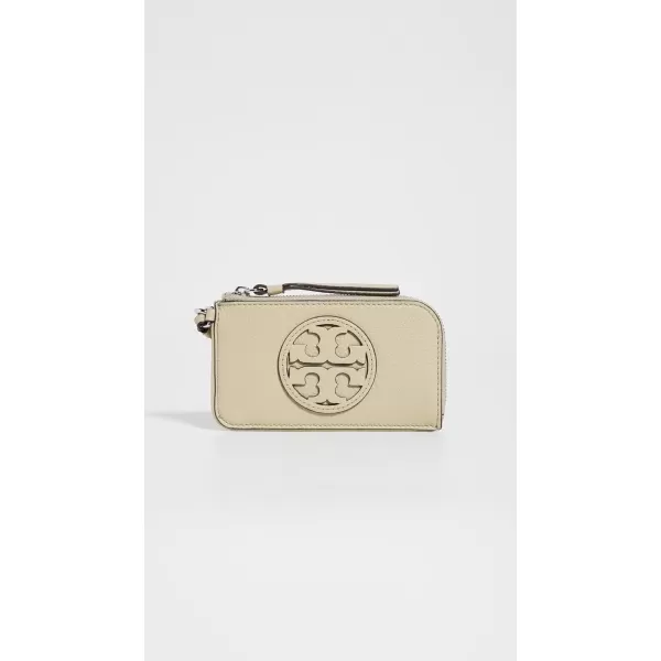 Tory Burch Womens Miller Zip Card CaseOlive Sprig