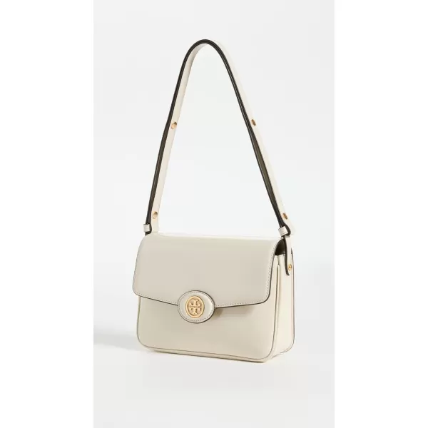 Tory Burch Womens Robinson Spazzolato Convertible Shoulder BagShea ButterIvory