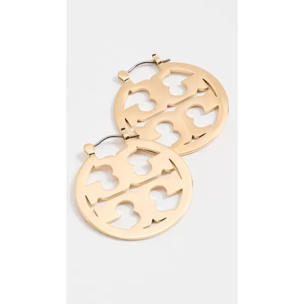 Tory Burch Womens Small Miller Hoop EarringsTory Gold