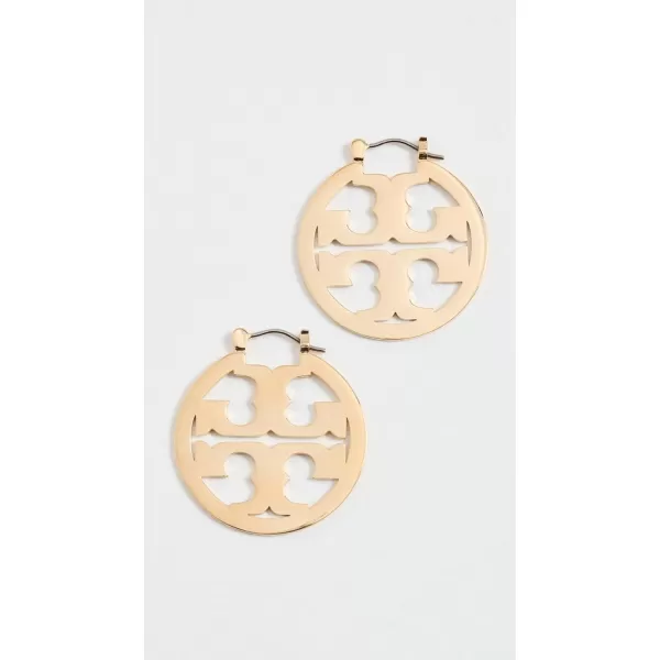 Tory Burch Womens Small Miller Hoop EarringsTory Gold