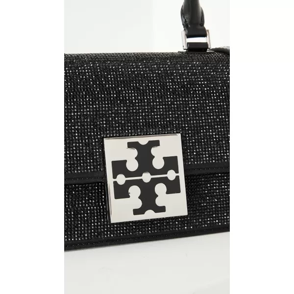 Tory Burch Womens Trend Embellished Mini TopHandle BagBlack