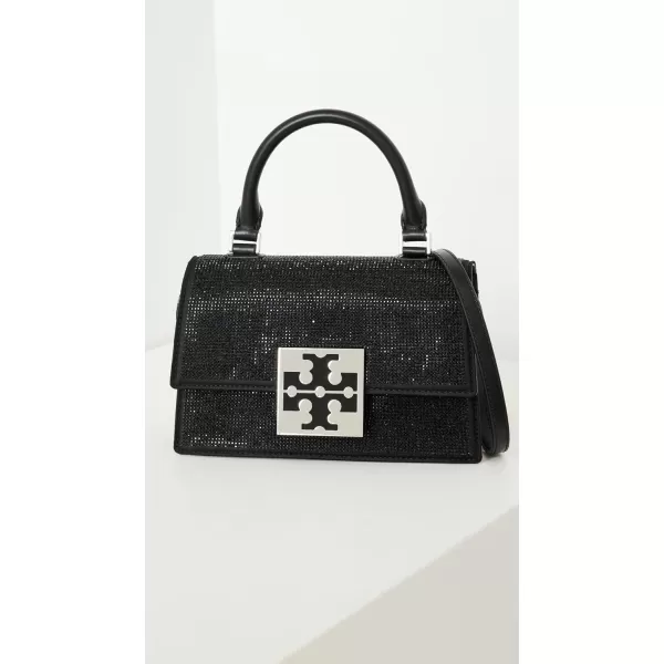 Tory Burch Womens Trend Embellished Mini TopHandle BagBlack