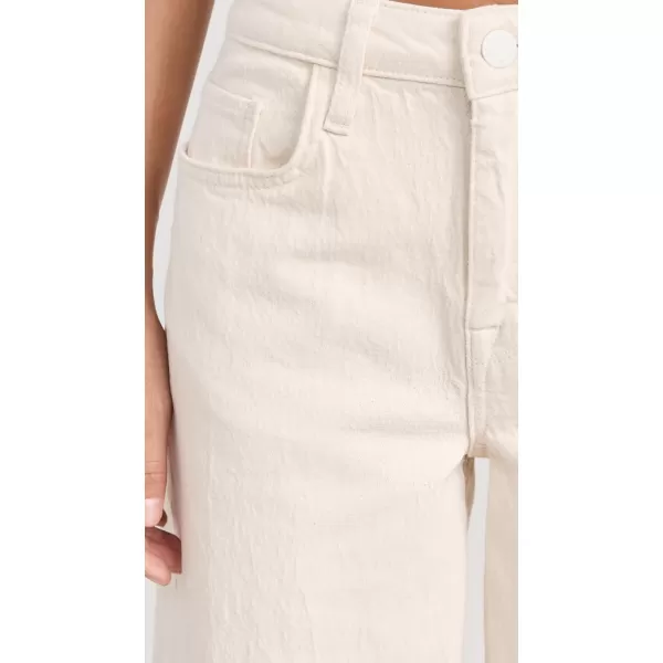 Triarchy Womens Ms Fonda High Rise Wide Leg JeansOffwhite