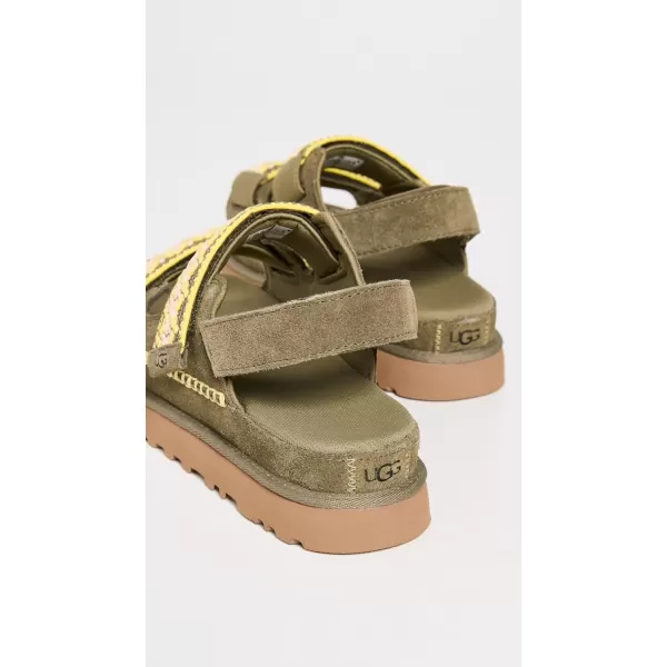 UGG Womens Goldenstar Heritage Braid SandalBurnt Olive