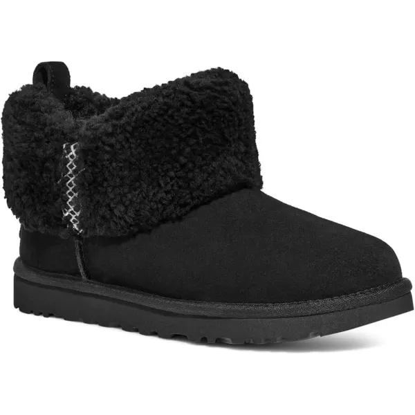 UGG Womens Ultra Mini Braid Fashion BootBlack