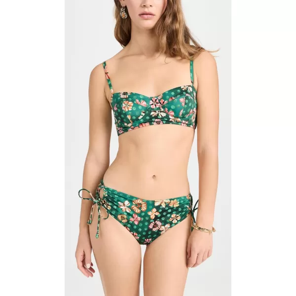 Ulla Johnson Womens Alden Bikini BottomsVeridian