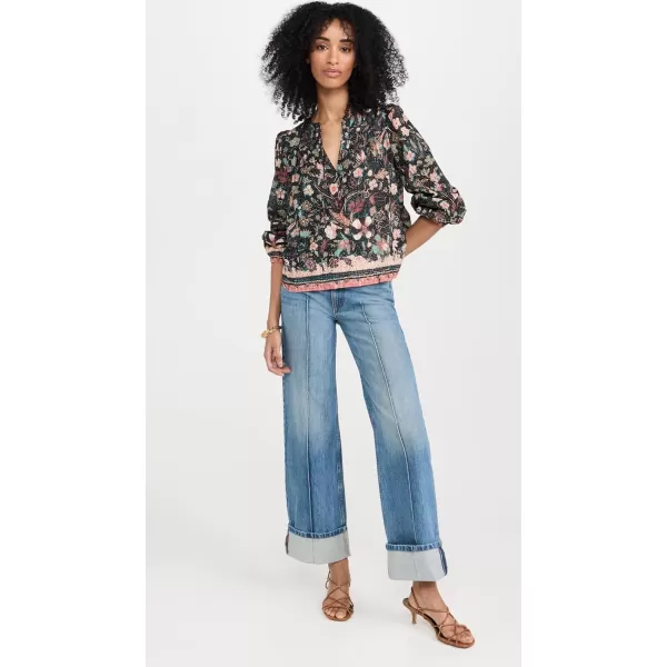 Ulla Johnson Womens Andi BlouseObsidian Botanica