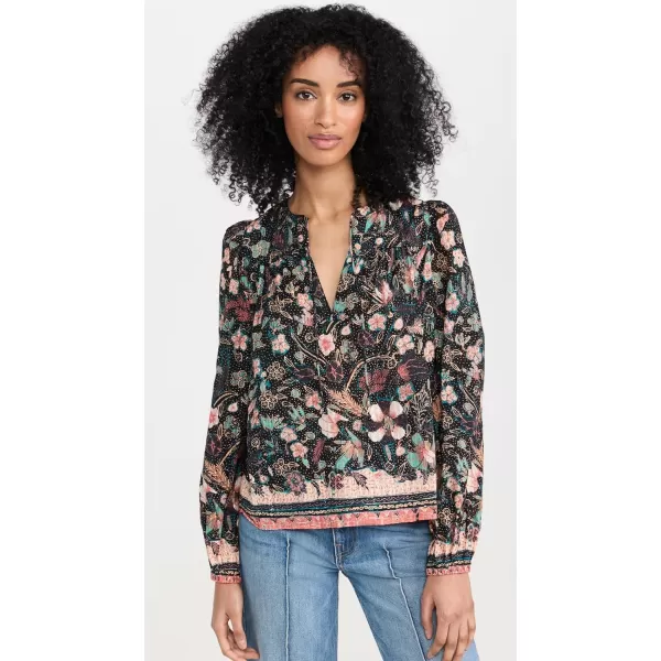 Ulla Johnson Womens Andi BlouseObsidian Botanica