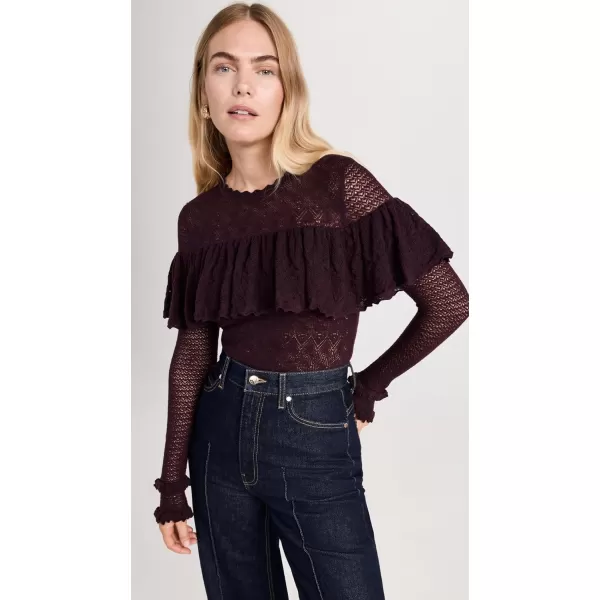 Ulla Johnson Womens Augustina PulloverMahogany