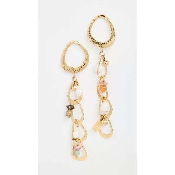 Ulla Johnson Womens Beaded Dangle EarringsMixed Stone