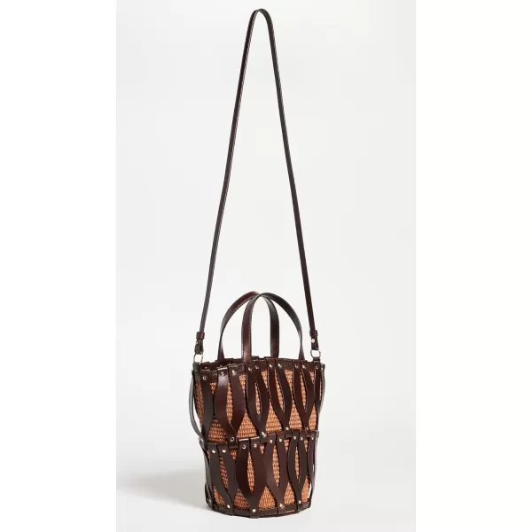 Ulla Johnson Womens Indra Mini ToteChocolateHenna