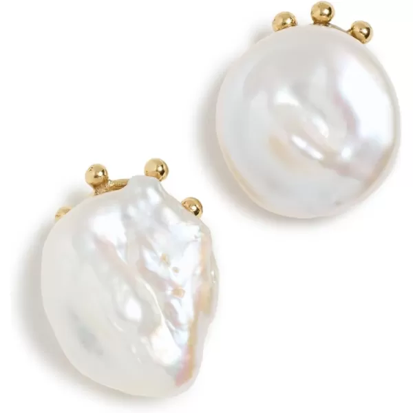 Ulla Johnson Womens Mini Stone Studs Pearl Off White One SizeUlla Johnson Womens Mini Stone Studs Pearl Off White One Size