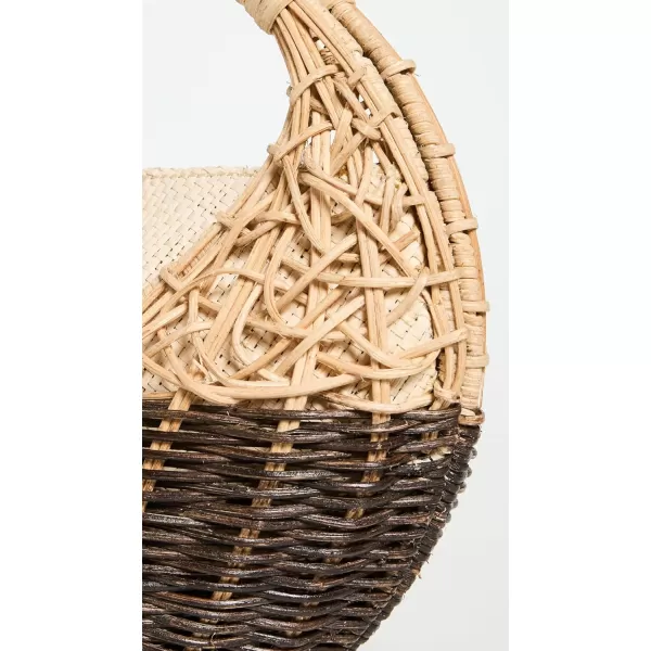 Ulla Johnson Womens Seashell Wicker BagNatural Colorblock