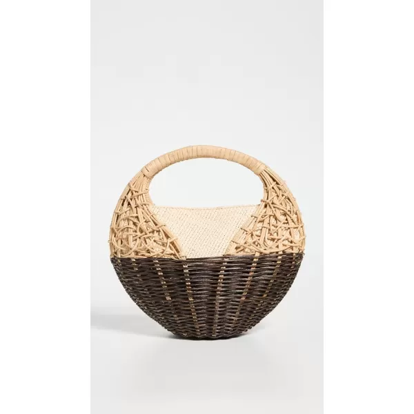 Ulla Johnson Womens Seashell Wicker BagNatural Colorblock