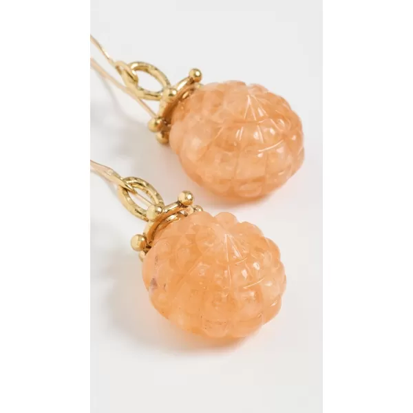 Ulla Johnson Womens Shell Trochus EarringsPink Aventurine