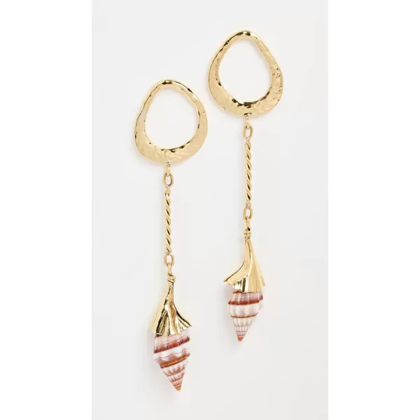 Ulla Johnson Womens Spiral Shell EarringsSeashell