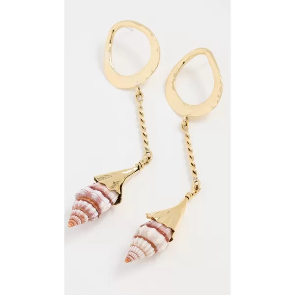 Ulla Johnson Womens Spiral Shell EarringsSeashell