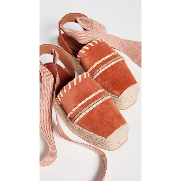 Ulla Johnson Womens Stitch Detail EspadrillesDark Orange