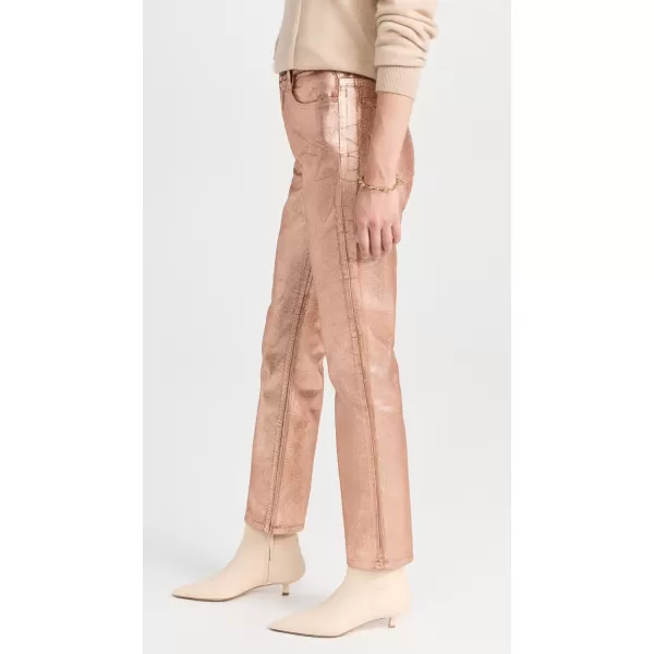 Ulla Johnson Womens The Agnes JeansCopper Foiled Wash