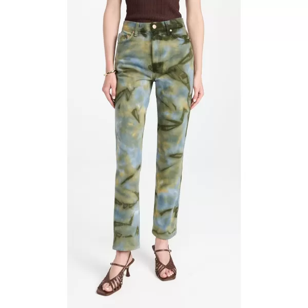 Ulla Johnson Womens The Agnes JeansMalachite Wash