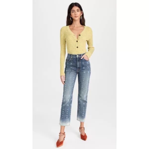 Ulla Johnson Womens The Cropped Agnes JeansEtched Arashi Wash