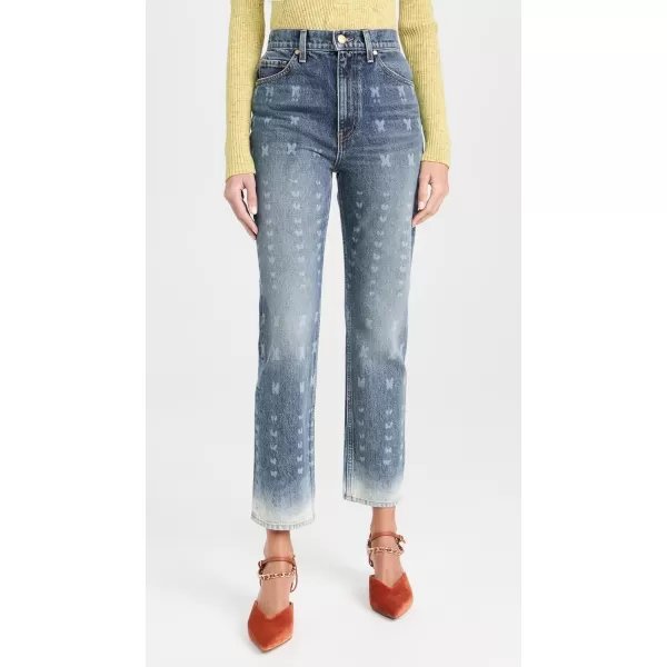 Ulla Johnson Womens The Cropped Agnes JeansEtched Arashi Wash