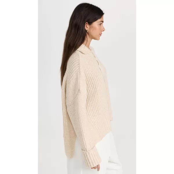 Varley Womens Amelia Half Zip Knit SweaterBirch