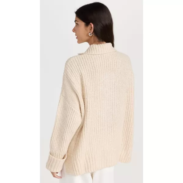 Varley Womens Amelia Half Zip Knit SweaterBirch