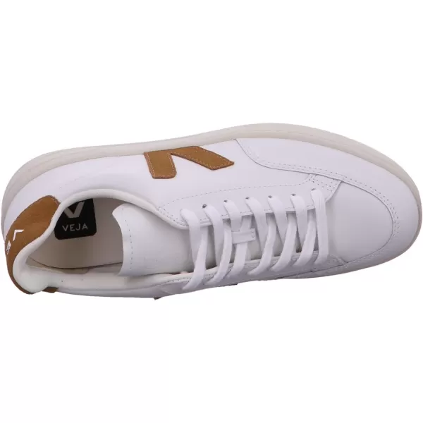 Veja Mens Esplar Leather SneakersExtra WhiteCamel