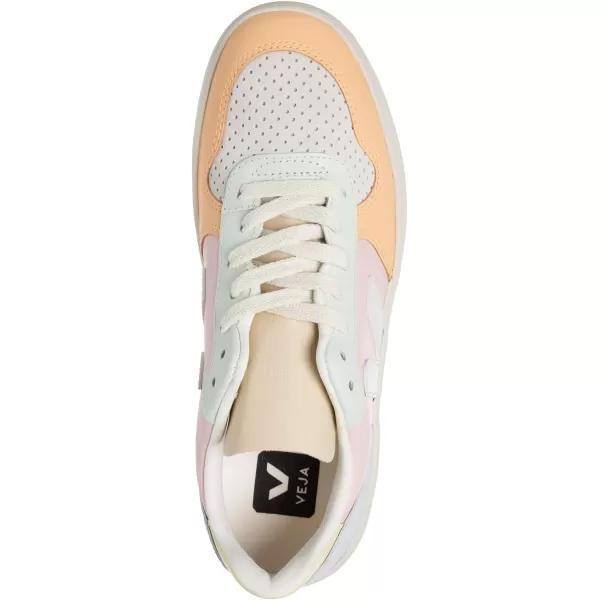 Veja Mens Esplar Leather SneakersPetal  White  Multicolor