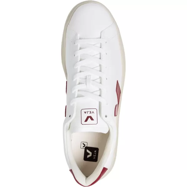 Veja Mens Esplar Leather SneakersWhite  Marsala