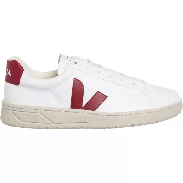 Veja Mens Esplar Leather SneakersWhite  Marsala