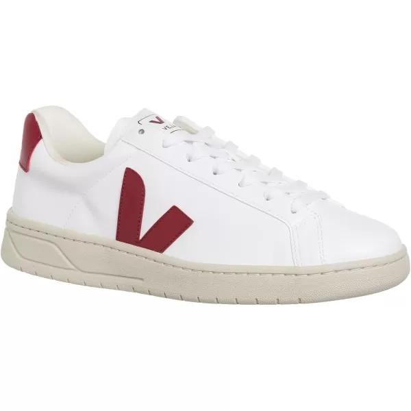 Veja Mens Esplar Leather SneakersWhite  Marsala