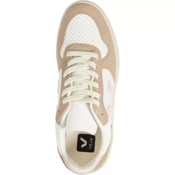 Veja Mens Esplar Leather SneakersWhite  Petale  Sahara